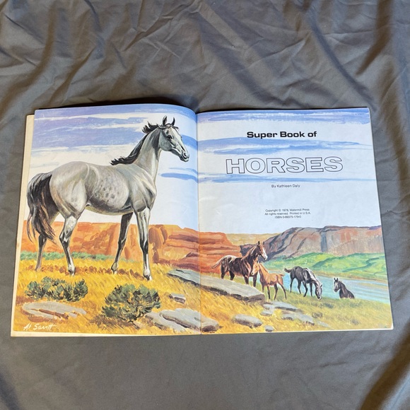 Vintage 1978 Super Book Of Horses by Kathleen Daly Soft Cover - Picture 3 of 9